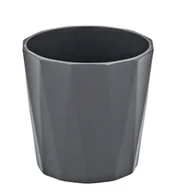 Donice - Osłonka ceramiczna FLORES ciemny szary 13,5 cm - miniaturka - grafika 1