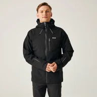 Kurtki męskie - Regatta Męska Kurtka Przeciwdeszczowa Okara Czarny, Rozmiar: Xxl - miniaturka - grafika 1