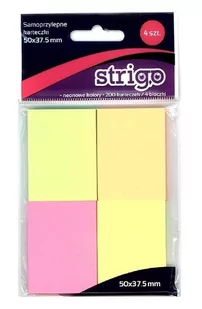 Strigo Karteczki samoprzylepne 50x38mm 200K STRIGO - Artykuły biurowe - miniaturka - grafika 3