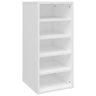 vidaXL Szafka na buty, biała, 31,5x35x70 cm, płyta wiórowa - Szafki na buty - miniaturka - grafika 1
