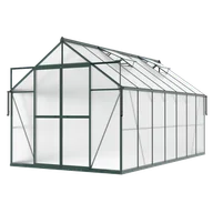 Szklarnie ogrodowe - Szklarnia z Poliwęglanu Ogrodowa 3x4 Slide-In 429x244cm Zielona UV +Gratis - miniaturka - grafika 1