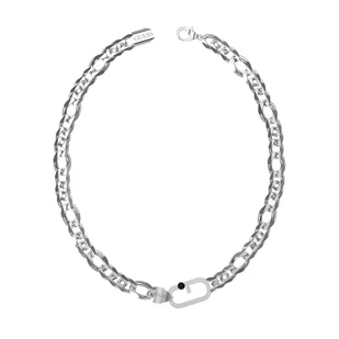 Biżuteria GUESS JUMN02126JWST. Naszyjnik, Kolor szary. Mężczyzna. - Naszyjniki - miniaturka - grafika 1