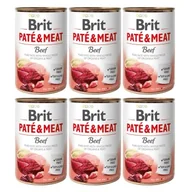 Mokra karma dla psów - Brit Paté & Meat wołowina 6x800 g - miniaturka - grafika 1