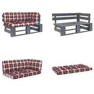 Sofy ogrodowe - vidaXL Narożnik ogrodowy sosnowy szary - Narożnik ogrodowy sosnowy szary - Narożnik ogrodowy sosnowy szary - Sofa drewniana - Sofa ogrodowa z palet - miniaturka - grafika 1
