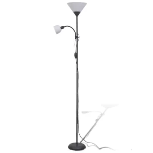 Czarna podwójna lampa stojąca - EX06 G6-F61 - Lampy stojące Czarna podwójna lampa stojąca - EX06 G6-F61 - Lampy stojące - miniaturka - grafika 1