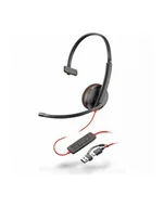 Słuchawki - HP Poly Blackwire 3210 USB-C + USB-C/A Bulk 8X214A6 - miniaturka - grafika 1