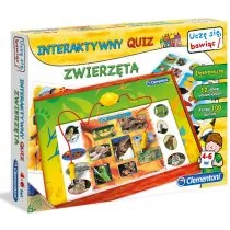 Clementoni Interaktywny Quiz Zwierzęta 60063 - Gry planszowe - miniaturka - grafika 1