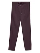 Spodnie damskie - Vero Moda Spodnie w kolorze ciemnofioletowym - miniaturka - grafika 1