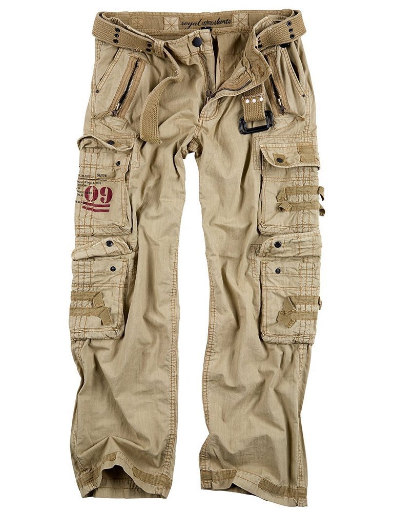 spodnie bojówki ROYAL TRAVELER TROUSER - ROYALSAHAR-XXL