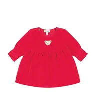 Sukienki - Steiff Jednokolorowa sukienka dla dziewczynek, czerwony (Ribbon Red), 80 cm - miniaturka - grafika 1