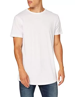 Koszulki męskie - Build Your Brand Build Your Brand Męski Shaped Long Tee T-Shirt biały XL BY028-00220-0054 - grafika 1