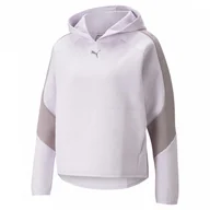 Bluzy sportowe damskie - Damska bluza dresowa nierozpinana z kapturem PUMA Evostripe Hoodie - miniaturka - grafika 1