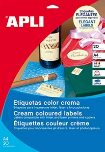 APLI 11842 etykiety pastelowe niebieskie permanentne 70,0 x 37,0 mm 20 arkuszy - Etykiety do drukarek - miniaturka - grafika 1