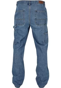 Urban Classics Męskie spodnie jeansowe Double Knee, Light Blue Washed, 32 - Spodenki męskie - miniaturka - grafika 1