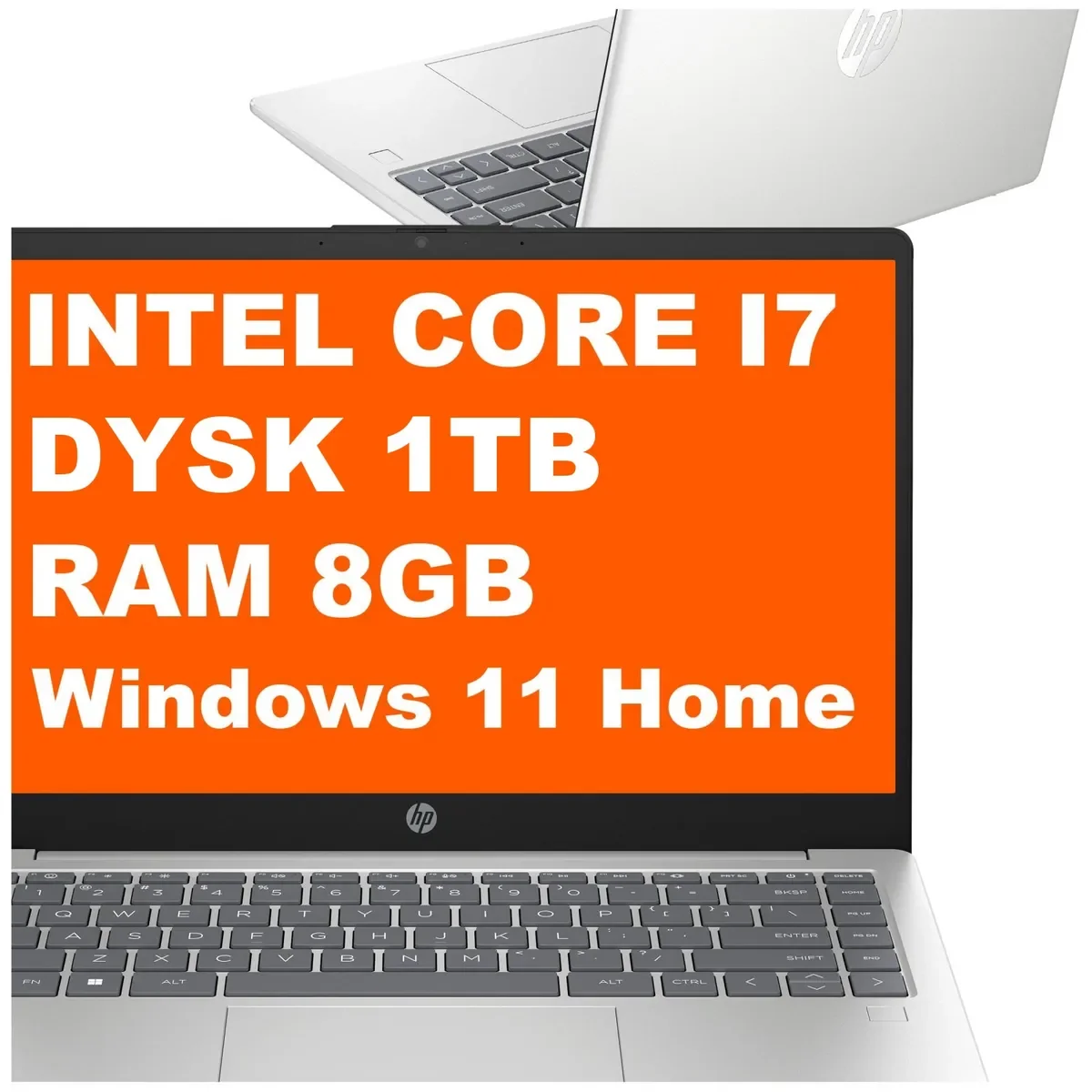 HP 14-ep0021na / C7DX4EA / Core i7 / 8GB / 1TB / Iris Xe / FullHD / Win 11 / Srebrny C7DX4EA_8GB_1TB_W11