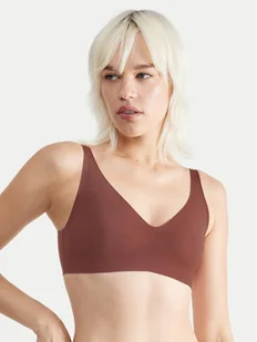 Sloggi Biustonosz bezfiszbinowy Zero Feel 10217729 Brązowy - Biustonosze - miniaturka - grafika 1