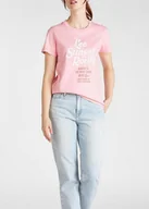 Koszulki i topy damskie - LEE GRAPHIC TEE DAMSKI T-SHIRT KOSZULKA NADRUK REGULAT FIT LA PINK L41AEPNL 112108857 - Lee - miniaturka - grafika 1