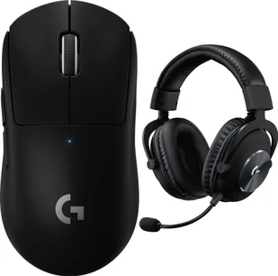 Logitech G Pro X Superlight Black 910-005880 + G Pro X Czarne 981-000818 - Myszki - miniaturka - grafika 1