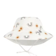 Czapeczki dla niemowląt - Lassig Dwustronny kapelusz przeciwsłoneczny UV80 Splash & Fun Tęcza nature, rozm. 46/49 - miniaturka - grafika 1