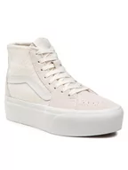 Trampki damskie - Vans Sneakersy Sk8-Hi Tapered VN0A7Q5PBKN1 Beżowy - miniaturka - grafika 1