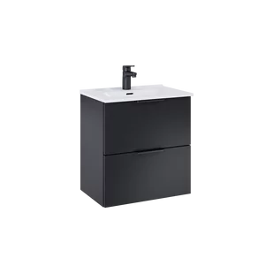 ELITA SET STREET PLUS 50 2S BLACK MATT 168902 - Szafki łazienkowe - miniaturka - grafika 1