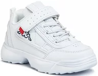 Buty dla dziewczynek - Kappa Rave NC K 260782K-1010 dziewczęce sneakersy białe - miniaturka - grafika 1