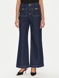 Morgan Jeansy 251-PSOFT Granatowy Wide Leg - Spodnie damskie - miniaturka - grafika 1