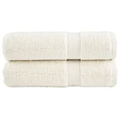 Ręczniki - vidaXL Ręczniki premium SOLUND, 2 szt., kremowe, 70x140 cm, 600 g/cm² - miniaturka - grafika 1