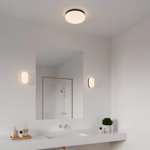 Nordlux Kinkiet Foam o owalnym kształcie z IP44, czarny - Lampy ścienne - miniaturka - grafika 1