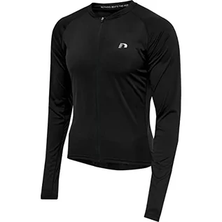 Koszulki męskie - NewLine Męska koszulka Core Bike L/S czarna - grafika 1