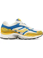 Trampki damskie - Saucony Skórzane sneakersy w kolorze niebiesko-żółto-beżowym - miniaturka - grafika 1