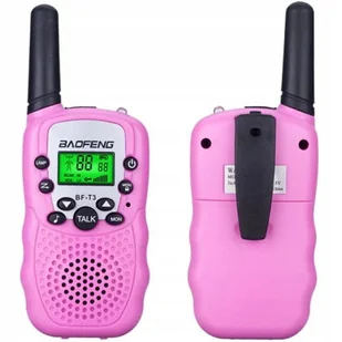Walkie Talkie Baofeng Różowe T3-Pink - Pozostałe akcesoria do telefonów - miniaturka - grafika 1