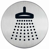 Systemy ekspozycyjne i znaki informacyjne - Tabliczka PRYSZNIC PICTO śr. 83 mm /493823/ - miniaturka - grafika 1