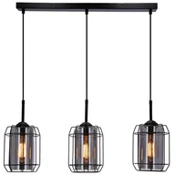Lampy sufitowe - Jonera lampa wisząca 3-punktowa czarna 33-08435 - miniaturka - grafika 1