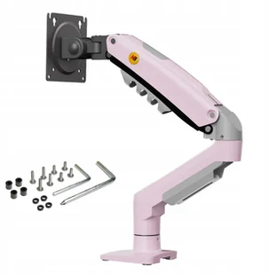 F80-XJ Fantasy Pink Solidny Ergonomiczny Uchwyt do Monitora 17-30 Regulacja 3D VESA PIVOT - Uchwyty do monitorów - miniaturka - grafika 1