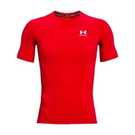 Koszulki męskie - Koszulka męska Under Armour  HG Armour Comp SS-RED XL - miniaturka - grafika 1