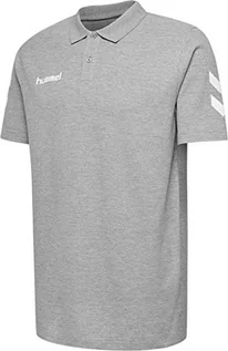 Koszulki męskie - Hummel koszula męska Hmlgo Cotton Polo, szary, xl - grafika 1