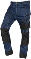 Odzież robocza - Neo Spodnie robocze DENIM, wzmocnienia Oxford, granatowe, rozmiar M - miniaturka - grafika 1