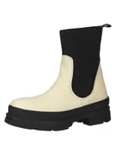 Botki damskie - Steve Madden Skórzane botki w kolorze beżowym - miniaturka - grafika 1