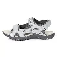 Sandały damskie - Regatta Dziewczęce sandały damskie Haris z odkrytymi palcami, Grantie ze stali, 19 EU - miniaturka - grafika 1