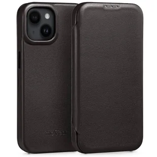moVear flipSide 4S - Skórzane etui do Apple iPhone 14 (6,1") | Pokrowiec slim case, Skóra naturalna gładka (Czarny) - Etui i futerały do telefonów moVear flipSide 4S - Skórzane etui do Apple iPhone 14 (6,1") | Pokrowiec slim case, Skóra naturalna gładka (Czarny) - Etui i futerały do telefonów - miniaturka - grafika 1