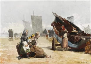Galeria Plakatu, Plakat, Beach Scene, Cullercoats, Winslow Homer, 50x40 cm - Plakaty Galeria Plakatu, Plakat, Beach Scene, Cullercoats, Winslow Homer, 50x40 cm - Plakaty - miniaturka - grafika 1