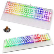 Klawiatury - ENDORFY Omnis Pudding Onyx White Brown Kailh RGB EY5A035 - miniaturka - grafika 1