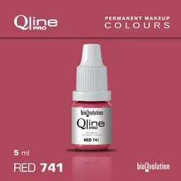 Pigment do makijażu permanentnego ust Bioevolution Red 741 Qline Pro 5ml - Pozostałe akcesoria kosmetyczne - miniaturka - grafika 1