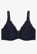 Biustonosze - Granatowy Koronkowy Biustonosz z Ramiączkami z Regulacją Allis - Renee - miniaturka - grafika 1