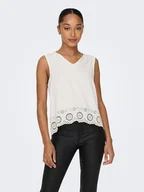 Bluzki damskie - ONLY Bluzka 15296317 Biały Regular Fit - miniaturka - grafika 1