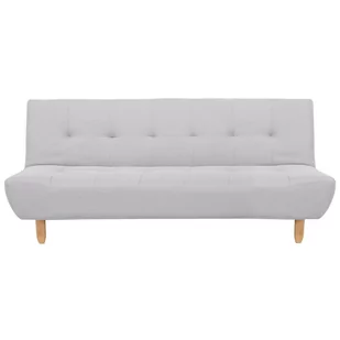 Beliani Sofa trzyosobowa tapicerowana jasnoszara ALSTEN - Sofy i kanapy - miniaturka - grafika 1