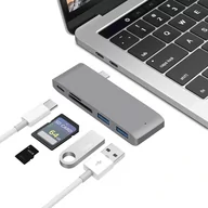 Adaptery i przejściówki - Adapter Hub Usb-c 5w1 MacBook Pro Air Usb Sd Tf - miniaturka - grafika 1