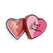 Róże do policzków - I Heart Revolution Heartbreakers Shimmer Blush Strong pudrowy róż 10 g - miniaturka - grafika 1