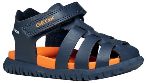 Geox Baby Boys B FUSBETTO BO sandały, granatowe/pomarańczowe, 23 EU